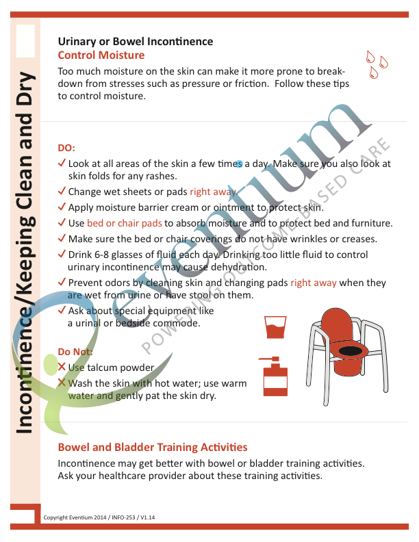 Incontinence, Keeping Clean and Dry Eventium