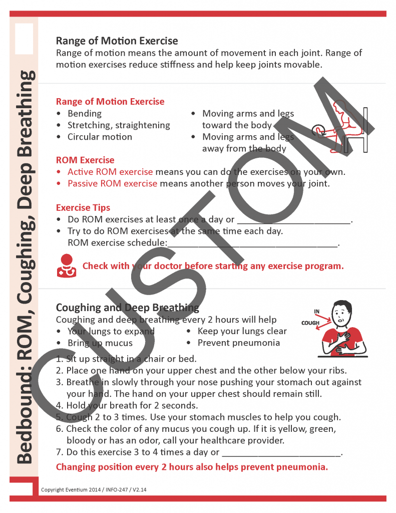 Bedbound Rom And Coughing Deep Breathing Custom Eventium