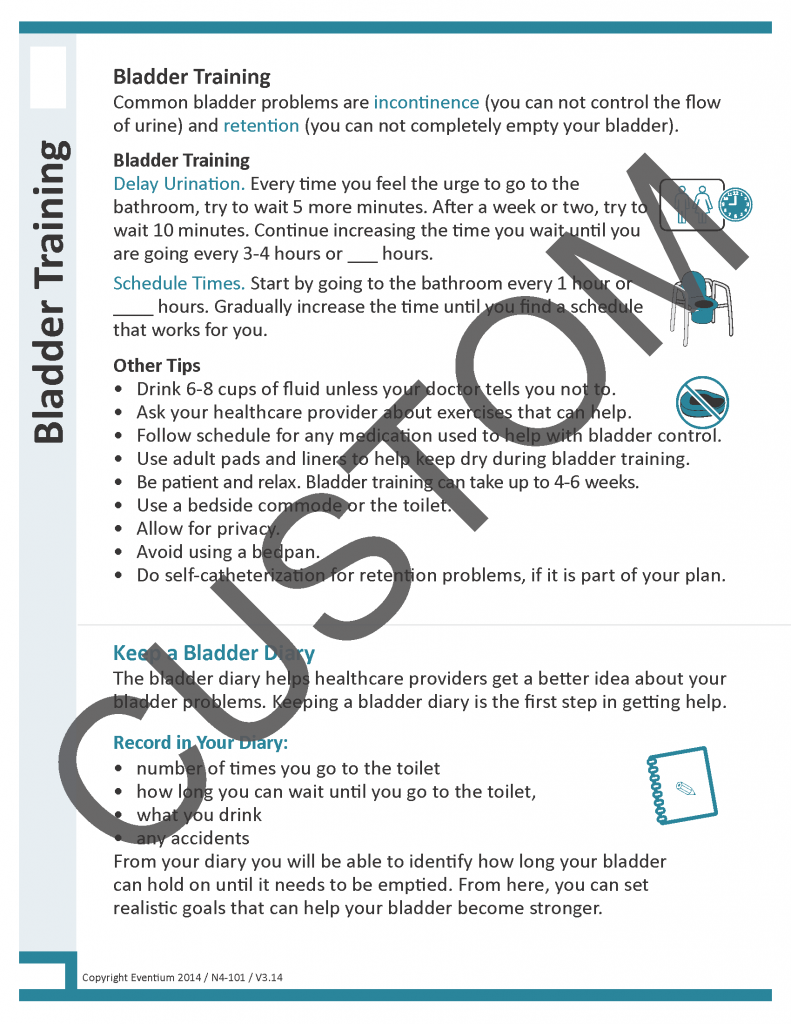 Bladder Training Custom Eventium