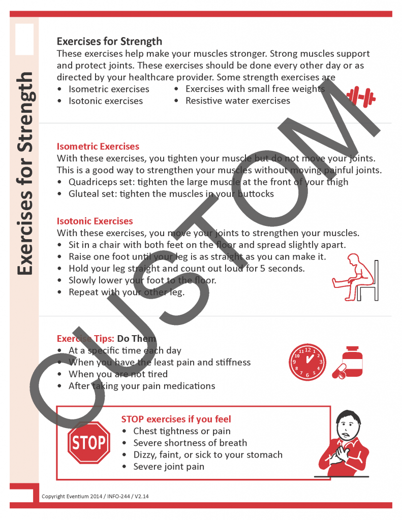 Strengthening Exercises Custom Eventium