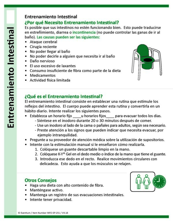 Bowel Training Spanish Eventium