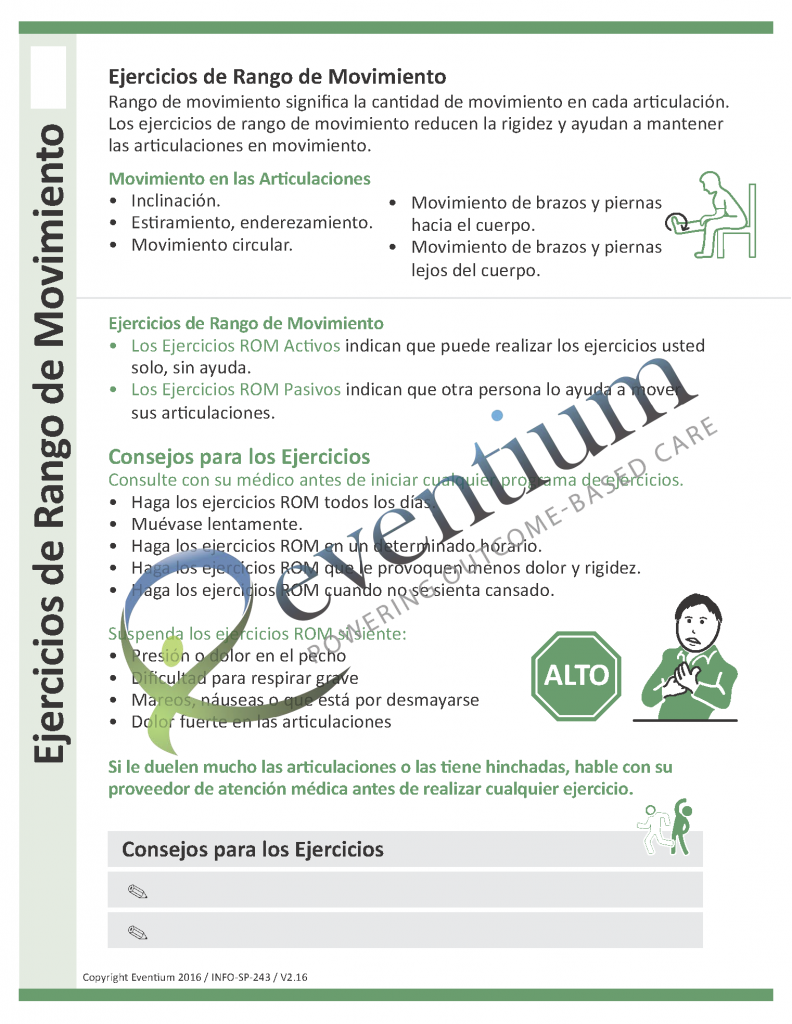 Rom Exercises Spanish Eventium