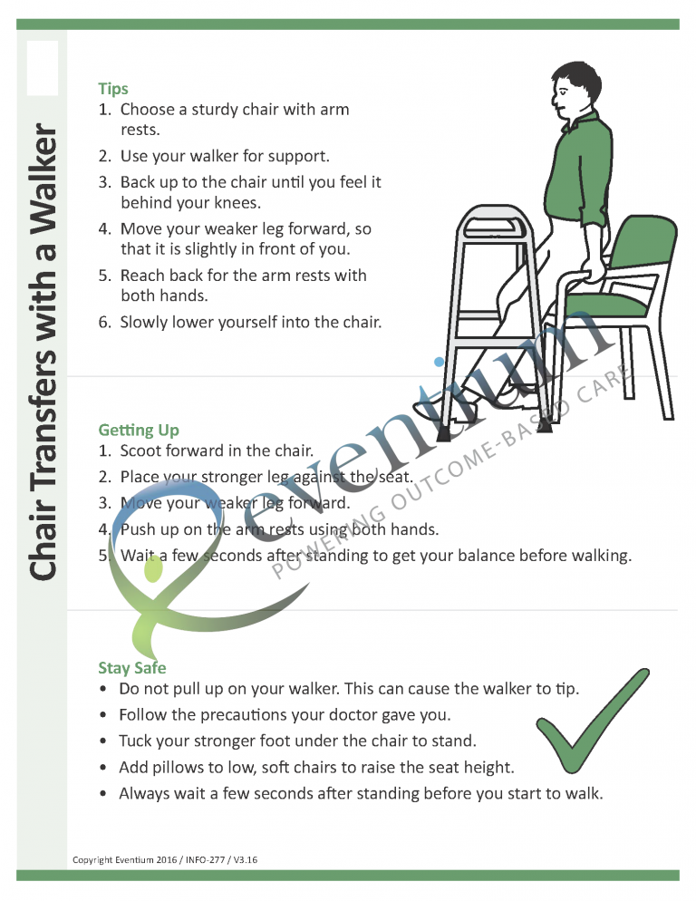 Chair Transfers with a Walker | Eventium