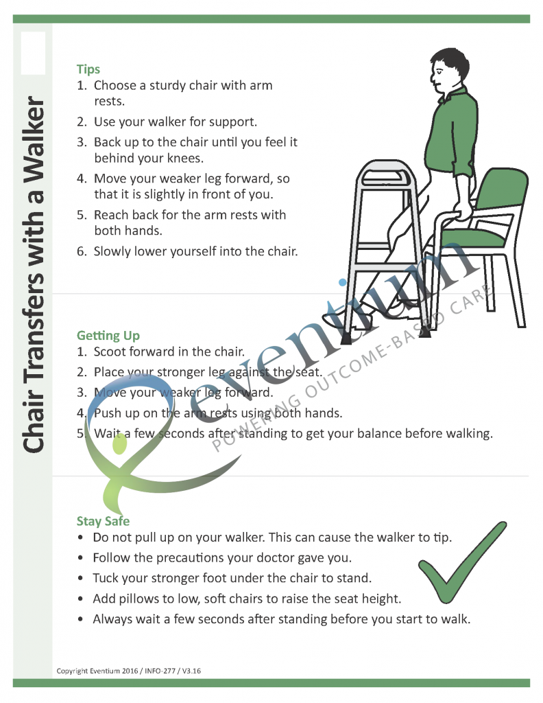 Chair Transfers with a Walker Eventium