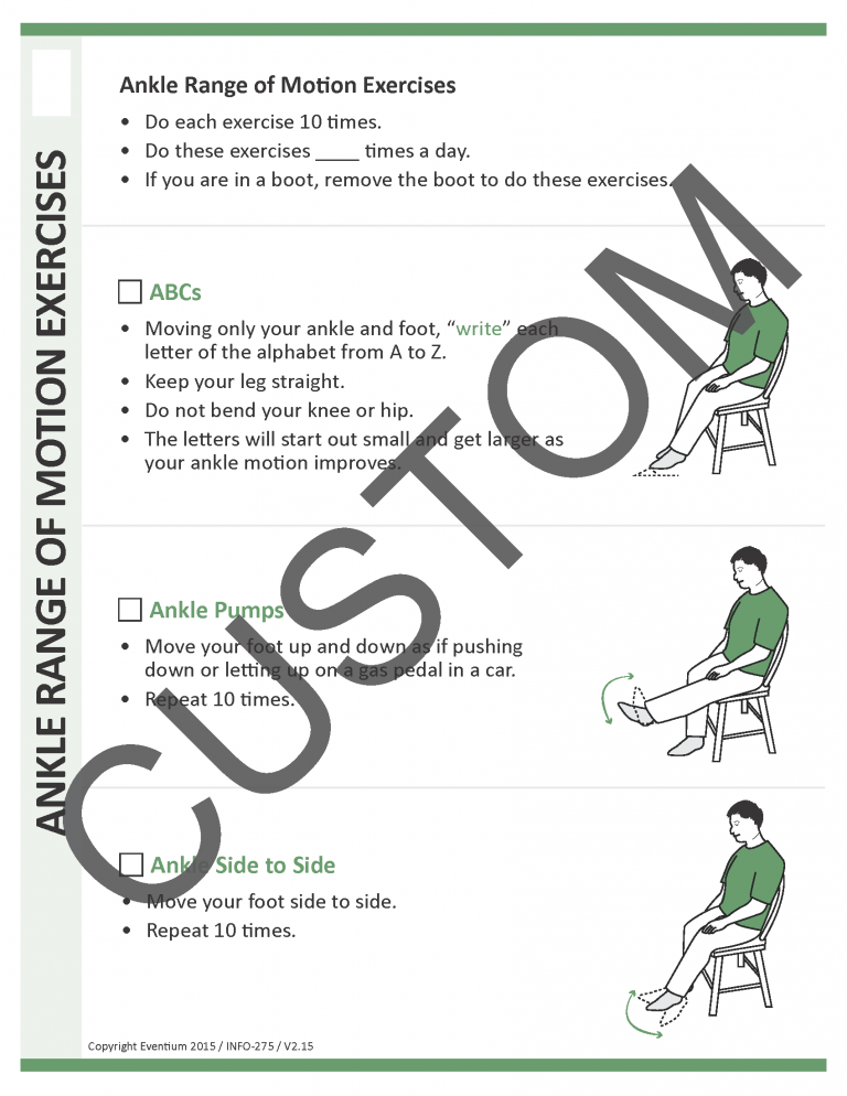 Ankle ROM Exercises Custom | Eventium