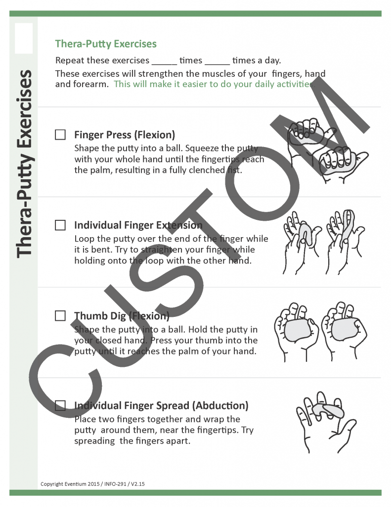 Thera Putty Exercises Custom Eventium