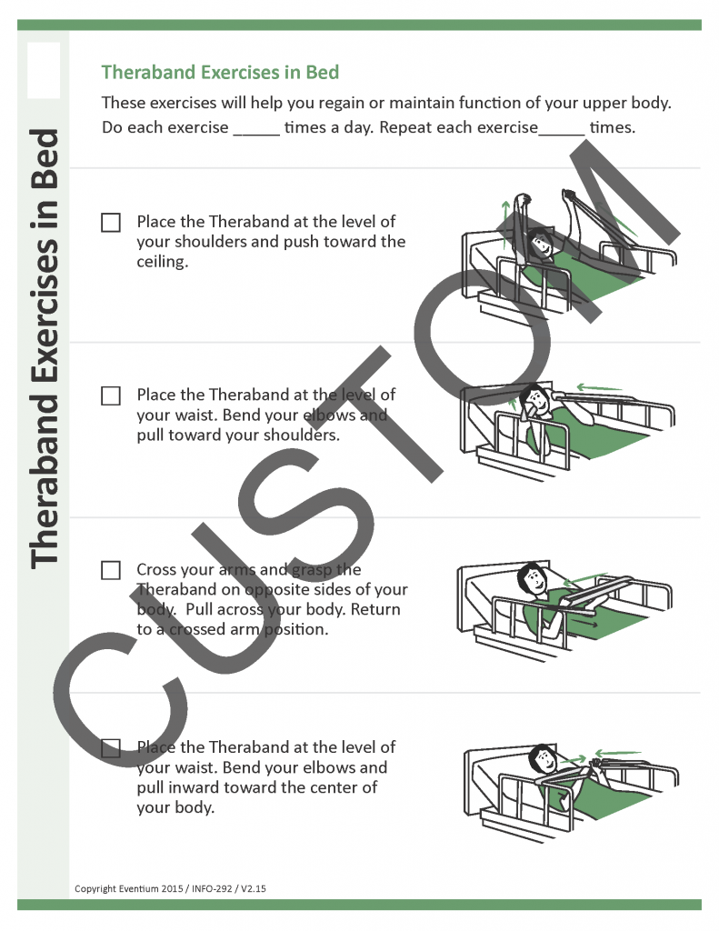 Theraband Exercises in Bed Custom | Eventium