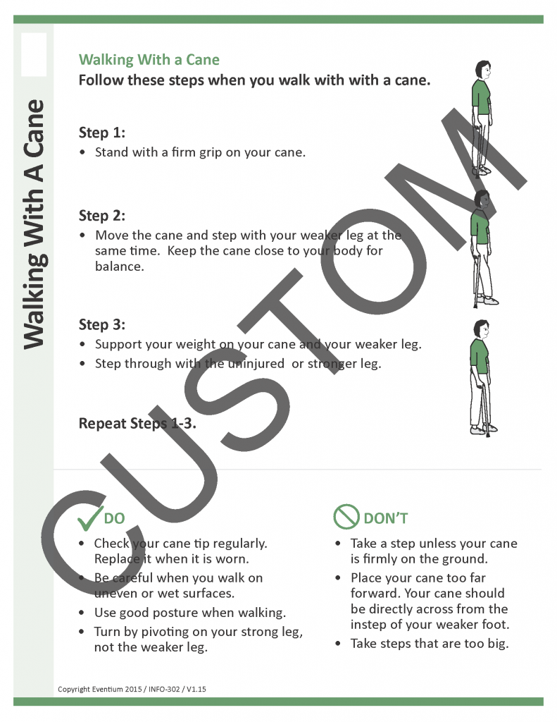 Walking with a Cane Custom | Eventium