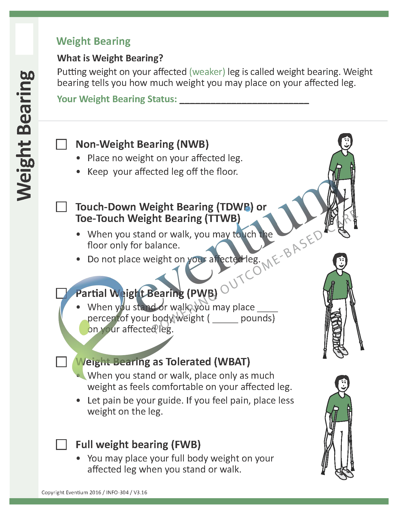 Weight Bearing Eventium