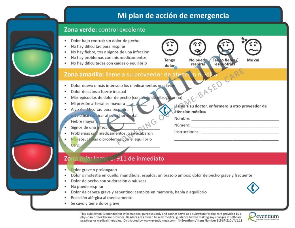 My Emergency Action Plan Spanish Eventium